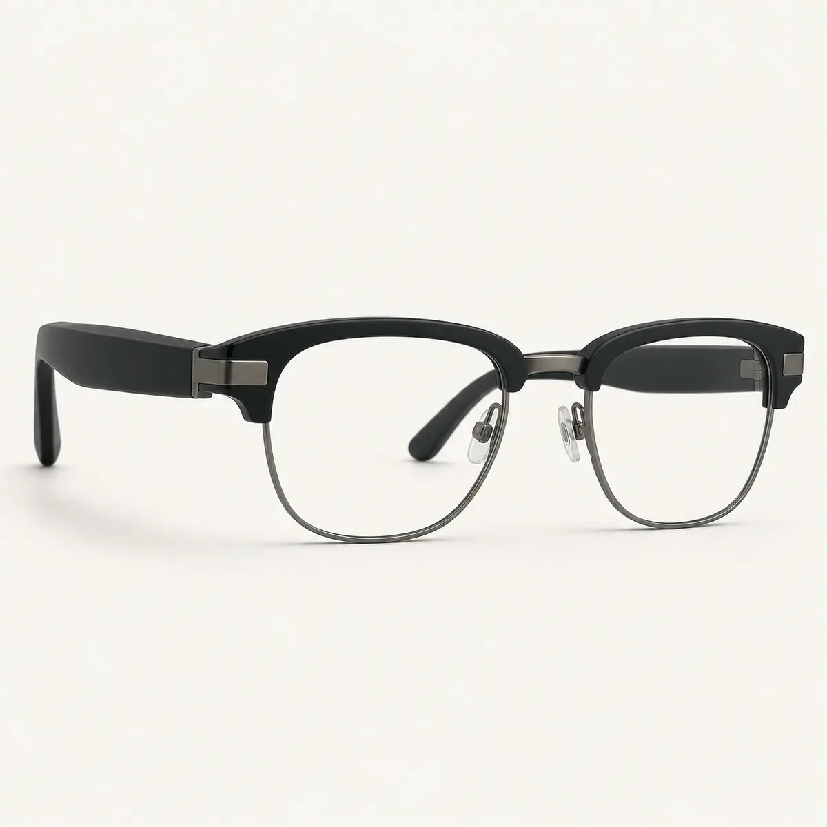 Semi-Rim Clubmaster consumer audio eyewear silhouette